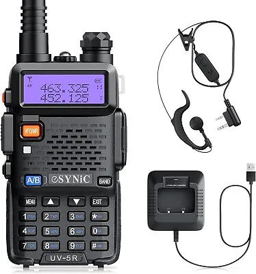 Handheld Police Radio Scanner Fire Transceiver Portable Antenna Walkie Talkie Uk • £38.09