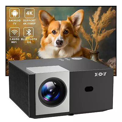 4K Projector 500ANSI 1080P 3D 5G WiFi Bluetooth Video Home Theater 240  Display • $171.94