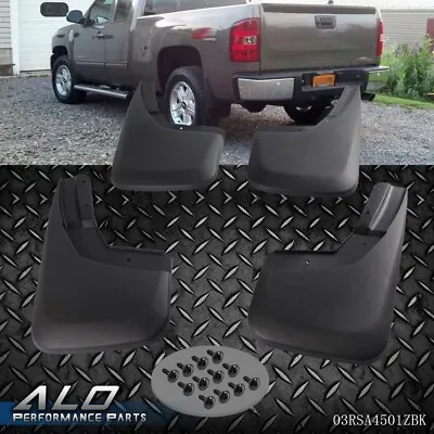 Front+Rear Mud Flap Splash Guards Fit For 14 -18 Chevy Silverado 1500 2500 3500 • $21.18