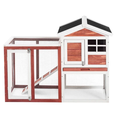 £75.99 • Buy Large Rabbit Hutch Guinea Pig Hutches Run Runs Large 2 Tier With Night Shutter