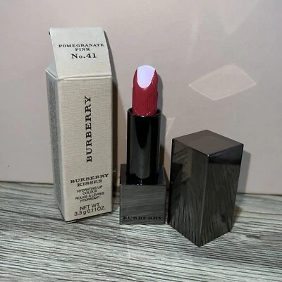 $19.99 • Buy BURBERRY KISSES HYDRATING LIP COLOUR LIPSTICK POMEGRANATE PINK No.41