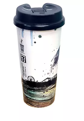 7-ELEVEN Los Angeles Santa Monica Pier Travel Coffee Cup Tumbler Whirley 2015 • $19.88