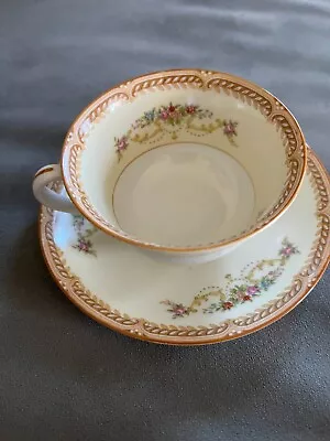 Vintage Noritake Tea Cup & Saucer Set Rose China Pre-Owned • $2.50