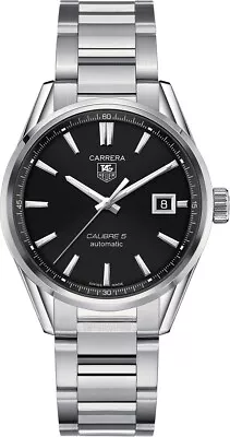 Tag Heuer Carrera War211a.ba0782 Mens Luxury Automatic Calibre 5 Steel Watch • $1389.90