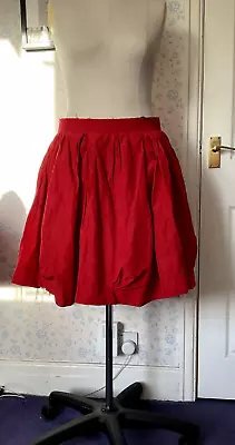 Cabbages & Roses Red Skirt Size 12 • £40