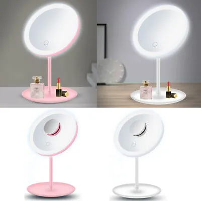 5X Magnifying Mirror LED Lights Make Up Shaving Bathroom Cosmetic Vanity MIRRORS • £7.99