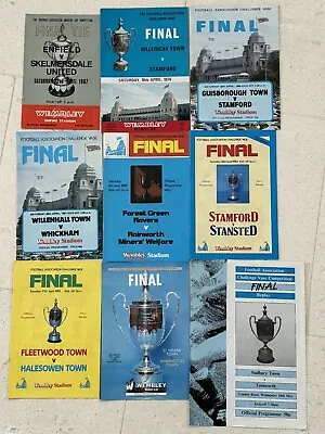 FA VASE FINAL Programmes - 1967 1976 1980 1981 1982 1984 1985 1987 1989 Replay • £9.99