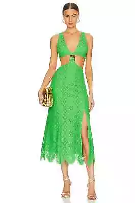 ALICE MCCALL 'Yvonne Lace' Green Midi Dress Size 8 BNWT RRP $549 • $99