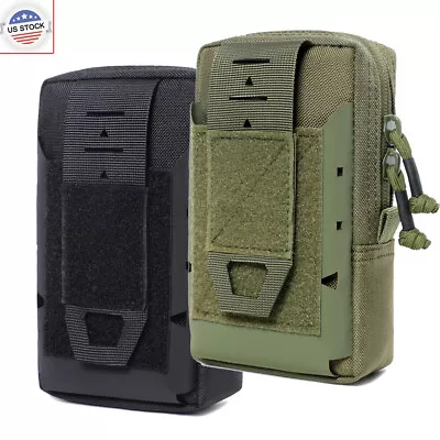 Tactical Molle EDC Pouch Multi-purpose Belt Waist Pack Bag Utility Phone Pocket • $8.88