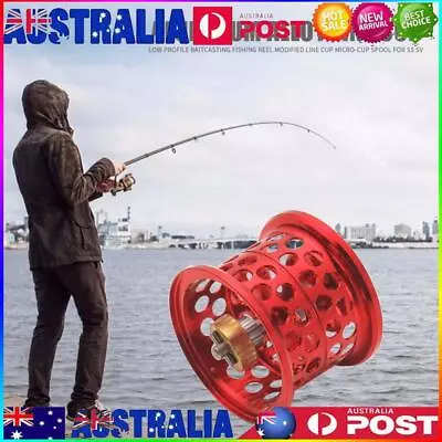 Low Profile Casting Fishing Reel Modified Line Cup For DAIWA Steez (Red) • $24.19