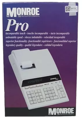 Monroe Pro Desktop Print/Display Calculator (Open Box Black) • $189.99