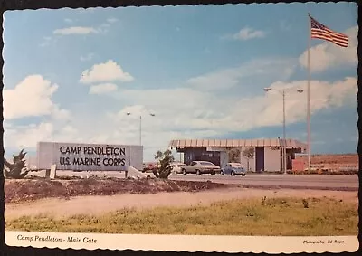 Camp Pendleton US United States Marines Main Gate Oceanside CA Postcard A26 • $12.99