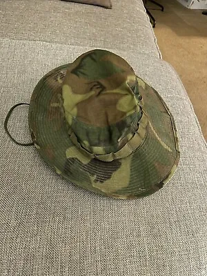 Vtg Vietnam ERDL Ripstop Camo Boonie Hat Type 2 Combat Jungle Rare 7 3/8 Army • $249.90