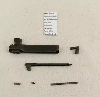 Original USGI Winchester M1 Carbine Flat Bolt - Reparkerized • $225