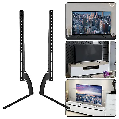 32-70inch Universal TV Stand Base Bracket Mount Desktop Table Top Samsung LG • £11.49