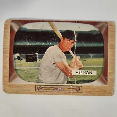 1955 Bowman Baseball Mickey Vernon #46 Washington Senators Free Shipping • $1.94