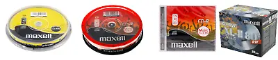Maxell Audio CD-R / CD-RW Rewritable Discs 80 Mins 700MB 52x /4x Writing Speed • £11.99