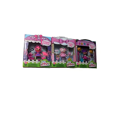 3 Mini Lalaloopsy Cloud E. Sky Doll/Confetti Carnivale/Storm E. Sky Pet & Accs • $29.99