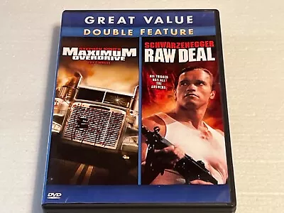 Maximum Overdrive/Raw Deal DVD Schwarzenegger Emilio Estevez Stephen King￼ • $13.99