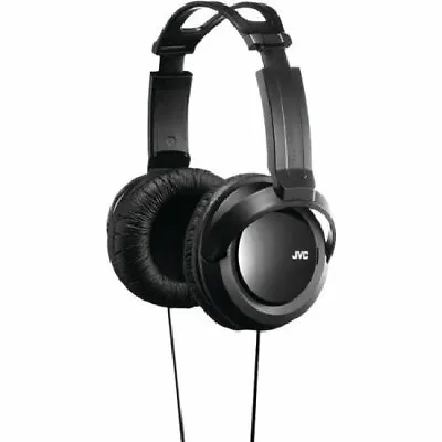 JVC Full Size Stereo Headphones Black Strong Bass 12-22KHz 8.2 Ft Cord Black New • $29.99