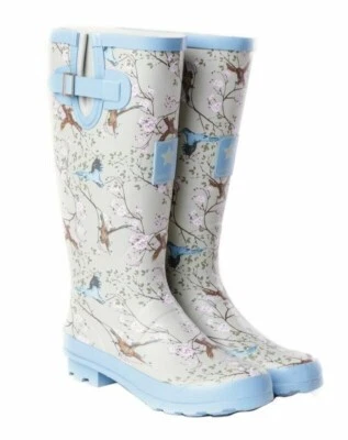£24 • Buy Ladies Cute Bird Print Wellingtons - Size Uk 4
