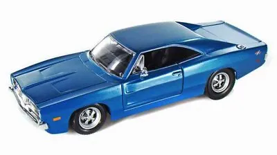 1969 Dodge Charger R/T Hard Top Blue Maisto 31256 1/24 Scale Diecast Car • $13.80