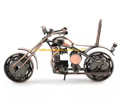 Metal Motorcycle Model Home Decoration Retro Iron Art Motor Motorbike Decor Gift • $18.99