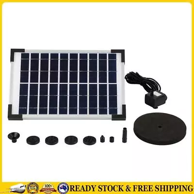 10V 380L/H Pump Aquarium Fish Tank Fountain Pool Solar Panel Water Pumps Kits *A • $63.68