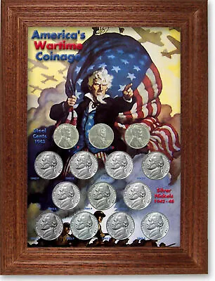 Wartime Nickle/Steel Cents Frame • $24.95