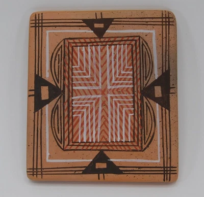 $149.99 • Buy Hopi Tile Darlene Nampeyo Geometric Polychrome Rectangular Pueblo Art