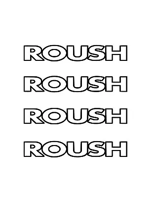 Roush Outlined Door Handle Decal Sticker - Set Of 4 • $10