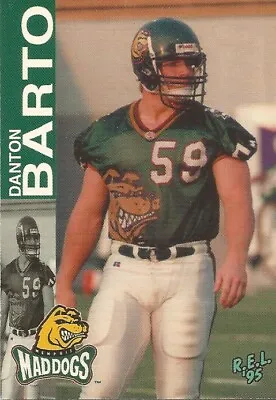 1995 Rel Cfl Danton Barto Memphis Mad Dogs #59 (memphis) • $2.91