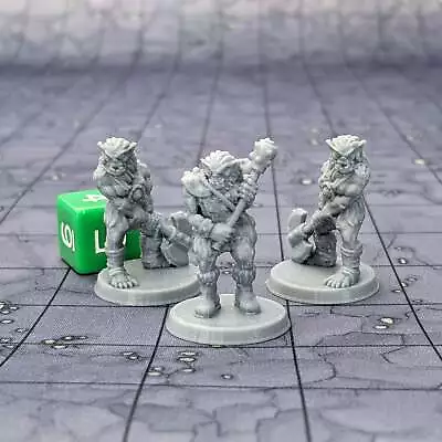 Bugbear Warriors (Set Of 3) Dungeons And Dragons Miniatures DnD D&D Mini 32mm L • $3.70
