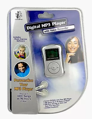 IConcepts 2gb Digital Media MP3 Player W/ Voice Recorder 2010-Sealed! • $14.99