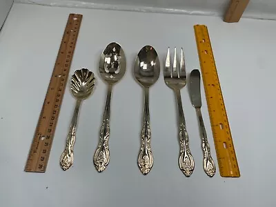 Gold Tone International GP Serving Silverware Spoon Butter Knife Fork Flatware  • $14.41