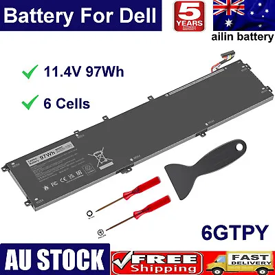 6GTPY Battery For Dell XPS 15 9560 9570 7590 P56F P56F001 Precision 5520 97Wh • $55.99