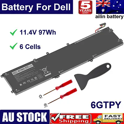 97Wh 6GTPY Battery For Dell XPS 15 9560 7590 Precision 5520 5530 5XJ28 GPM03 AU • $55.99