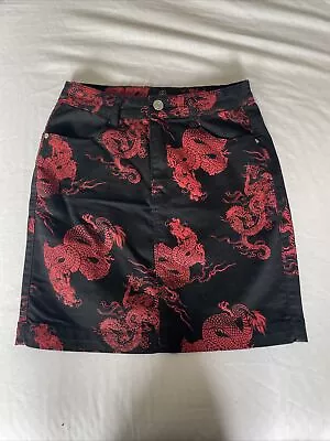Missguided Black Dragon Skirt • £3