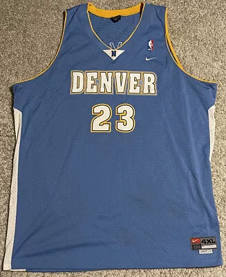 Marcus Camby Denver Nuggets Sky Blue Nike Swingman Jersey Men 4XL • $59.99