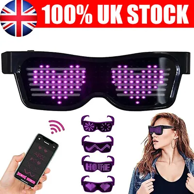 £17.89 • Buy LED Luminous Glasses Eyewear Nightclub Halloween Party DJ Club Light Up Glasses