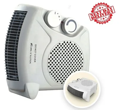 £15.35 • Buy 2 In 1 Fan Heater 2KW 2000W Small Portable Electric Hot Warm Air Upright FH06