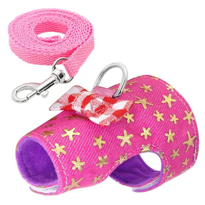 1X Ferret Hamster Squirrel Rat Harness Lead Leash Small Animal Pet Supplies XS-M • £4.19