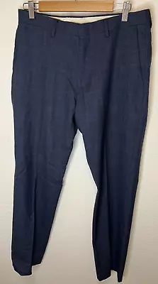 J Crew Ludlow Slim Fit Chino Pants Mens 31x30 Blue 100% Wool Casual Preppy Navy • $14.99