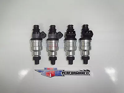 TRE 440cc Flow Matched Fuel Injectors Fit Denso Turbo 4G63T EVO VIII IX X 4AGE • $404.94