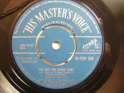 £3.50 • Buy Ronnie Hilton – The Day The Rains Came 1958 7” HMV POP 556
