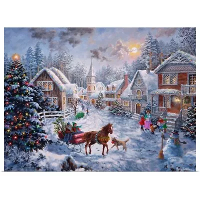 Merry Christmas Poster Art Print Christmas Home Decor • $29.99