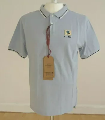 £59.99 • Buy BNWT Kent & Curwen David Beckham Rose Patch Sky Blue Men Polo Tshirt Medium 