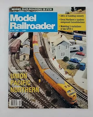 Vintage Model Railroader Magazine June 1987 Train Hobbyist Miniature  • $2.26