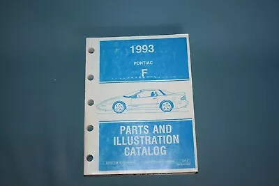 $40.74 • Buy 1993 Pontiac Firebird F Body Parts And Illustration Catalog List Catalogue