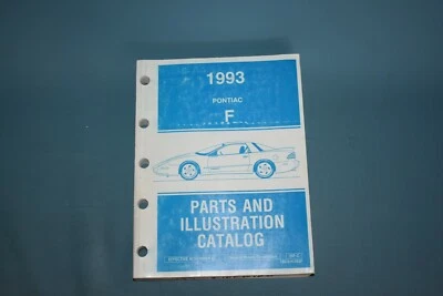 $40.74 • Buy 1993 Pontiac Firebird F Body Parts And Illustration Catalog List Catalogue